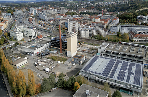 Blue factory site